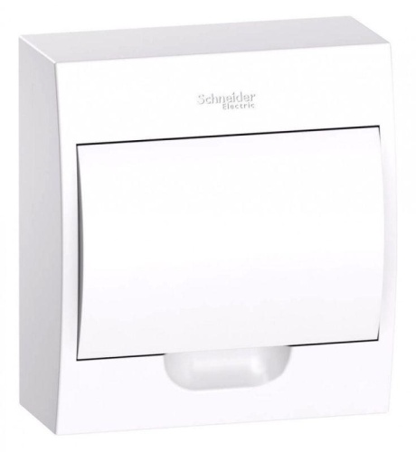 Бокс навесной ОП City9 Box 1 ряд 8мод IP40 IK07 63А 2 клеммы с бел. дверцей SE EZ9E108P2SRU фото 3
