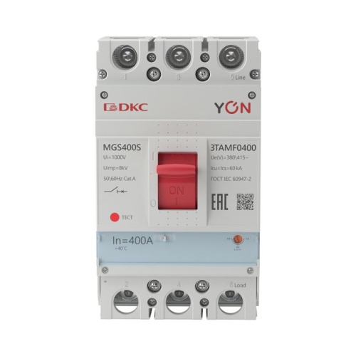 Выключатель автоматический MGS400 3P 320-400A 60kA YON MGS400S-3TAMF0400 фото 4