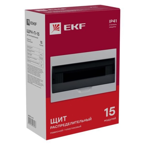 Щит ЩРН-П-15 IP41 EKF pb40-n-15 фото 2