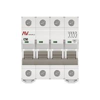 Выключатель автоматический модульный 4п C 50А 6кА AV-6 AVERES EKF mcb6-4-50C-av