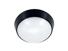 Светильник светодиодный WP 15 C 18W OP 840 D220 BK 220х80мм 18Вт 4000К IP65 ЖКХ круглый пылевлагозащ. черн. Русский Свет 15071524505