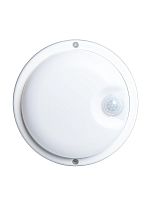 Светильник ДПО 15Вт 4000К IP65 230В круг ЖКХ настен./потолочн. с инфракрасн. датчиком Боезапас КОСМОС bzp_DBO_4K_15W_PIR