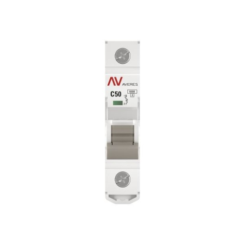 Выключатель автоматический модульный 1п C 50А 6кА AV-6 AVERES EKF mcb6-1-50C-av фото 2