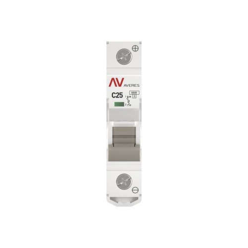 Выключатель автоматический модульный 1п C 25А 6кА AV-6 AVERES EKF mcb6-DC-1-25C-av фото 3