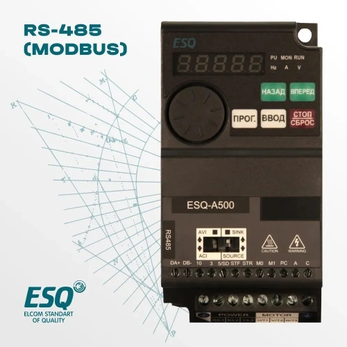Частотный преобразователь ESQ-A500-043-3.7K 3.7кВт 380-480В фото 3