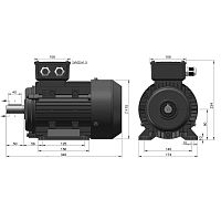 Эл.двигатель ESQ PR 90 L2 GST-Б1-S12-IE2 3/3000 IM 1081