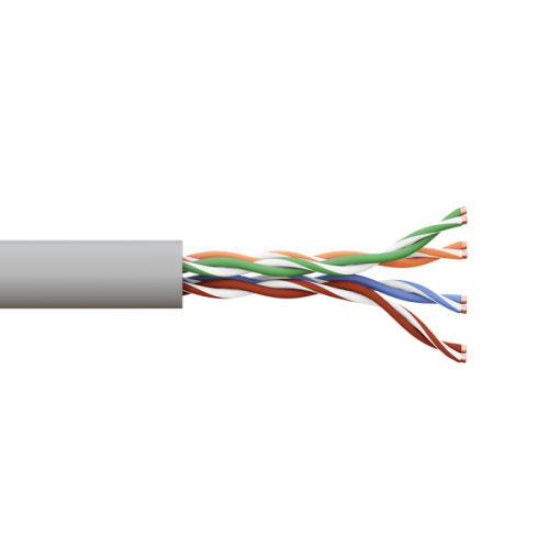 Кабель витая пара U/UTP кат.5E 4 пары 24 AWG solid LSZH нг(А)-HF сер. (м) TERACOM PRO EKF TRP-5EUTP-04LSH-GY-IN3 фото 2