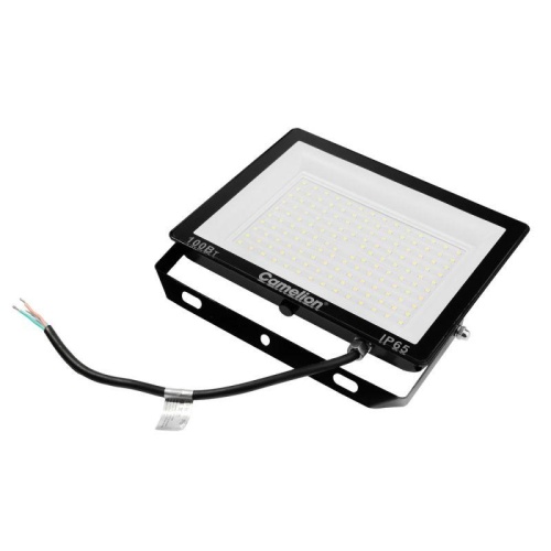 Прожектор светодиодный LFL-10004 C02 LED SMD 100Вт IP65 6500К 10000лм 230В 245х233.5Х31 черн. Camelion 16333 фото 6