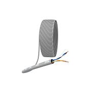 Кабель витая пара U/UTP кат.5E 2х2х24AWG solid CCA PVC Simple сер. (м) Эра Б0044433
