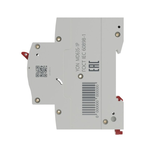 Выключатель автоматический модульный 1п C 16А 4.5кА max MD63S YON MD63S-1PC16 фото 3