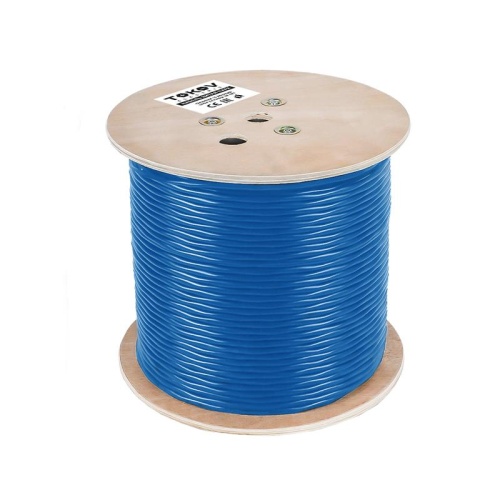 Кабель витая пара F/UTP 4х2х23AWG(0.57мм) кат.6 нг(А)-HF (LSZH) indoor Fluked tested 305м (м) PRO TOKOV ELECTRIC TKP-C08-F/UTP-42-6-305-LSZH фото 2