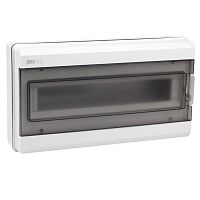 Бокс модульный накладной PDB/W 3018 GR (ЩРН-ПГ-18) IP65 пластик. Pro JazzWay 5072022