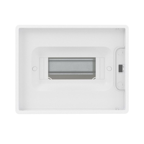 Щиток встраиваемый Фрейм (FRAME) ЩРв-п-8 8мод. с прозр. дверцей с 2 шинами PEN на 6 и 8 отверст. бел. DKC F08B1WT фото 2