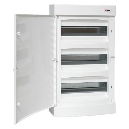 Щит распределительный навесной Unix 3х12мод. IP41 бел. дверь PROxima EKF ux-3x12-nw фото 2