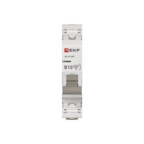 Выключатель автоматический 1п B 10А 6кА ВА 47-63N PROxima EKF M636110B фото 4