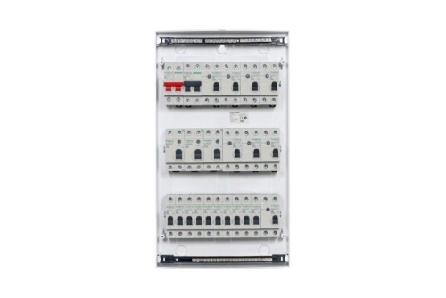 Бокс навесной ОП City9 Box 3 ряда 36мод IP40 IK07 80А 2 клеммы с бел. дверцей SE EZ9E312P2SRU фото 2
