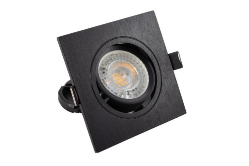 Светильник 10Вт GU5.3 IP20 LED встраив. пластик черн. DENKIRS 529037