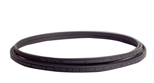 Кабель нагревательный саморег. 16Вт/м с экраном 16 AWG термопласт UV Ex (200м) TOKOV ELECTRIC TKE-SRL-16-2CR