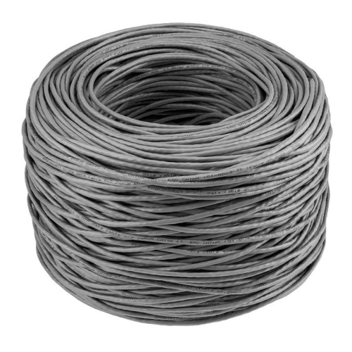 Кабель витая пара U/UTP кат.5E 4х2х24AWG solid CCA PVC сер. (м) PROCONNECT 01-0043-3 фото 2