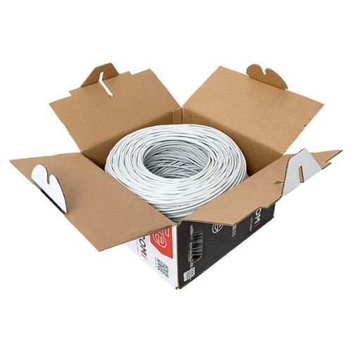 Кабель витая пара U/UTP кат.5E 4 пары 24 AWG solid PVC сер. (м) TERACOM PRO EKF TRP-5EUTP-04PVC-GY-IN3 фото 6