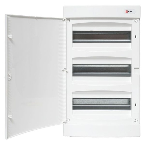 Щит распределительный навесной Unix 3х12мод. IP41 бел. дверь PROxima EKF ux-3x12-nw фото 4