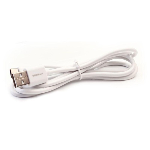 Кабель USB-Type C 3А 1.2м зарядка + передача данных бел. (коробка) ERGOLUX 15095 фото 2